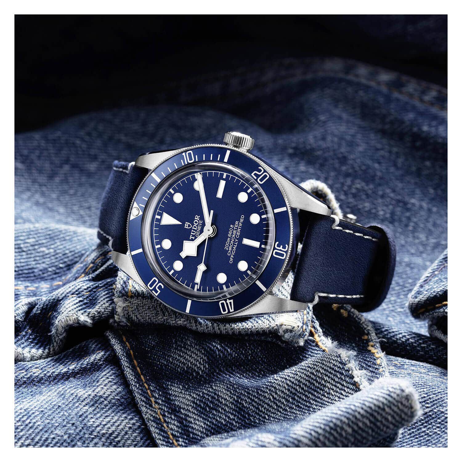 Tudor black bay fifty eight leather strap store