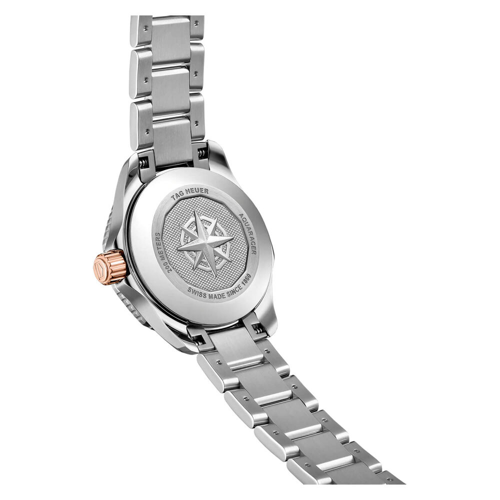 TAG Heuer Aquaracer Professional 200 30mm MOP Dial Diamond Bezel Stainless Steel Bracelet Watch image number 2