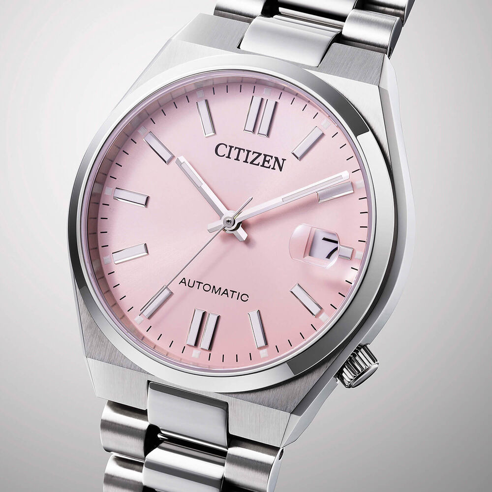 Citizen Tsuyosa 37mm Pink Dial Steel Case Bracelet Watch image number 4