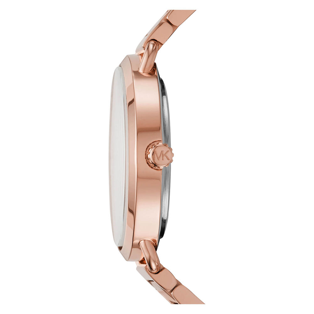 Michael Kors Portia Ladies Crystal Dial Rose Gold-Tone Bracelet Watch