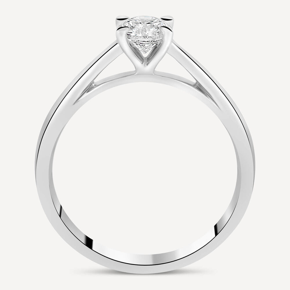 Platinum 0.50ct Amia Diamond Solitaire Ring image number 4