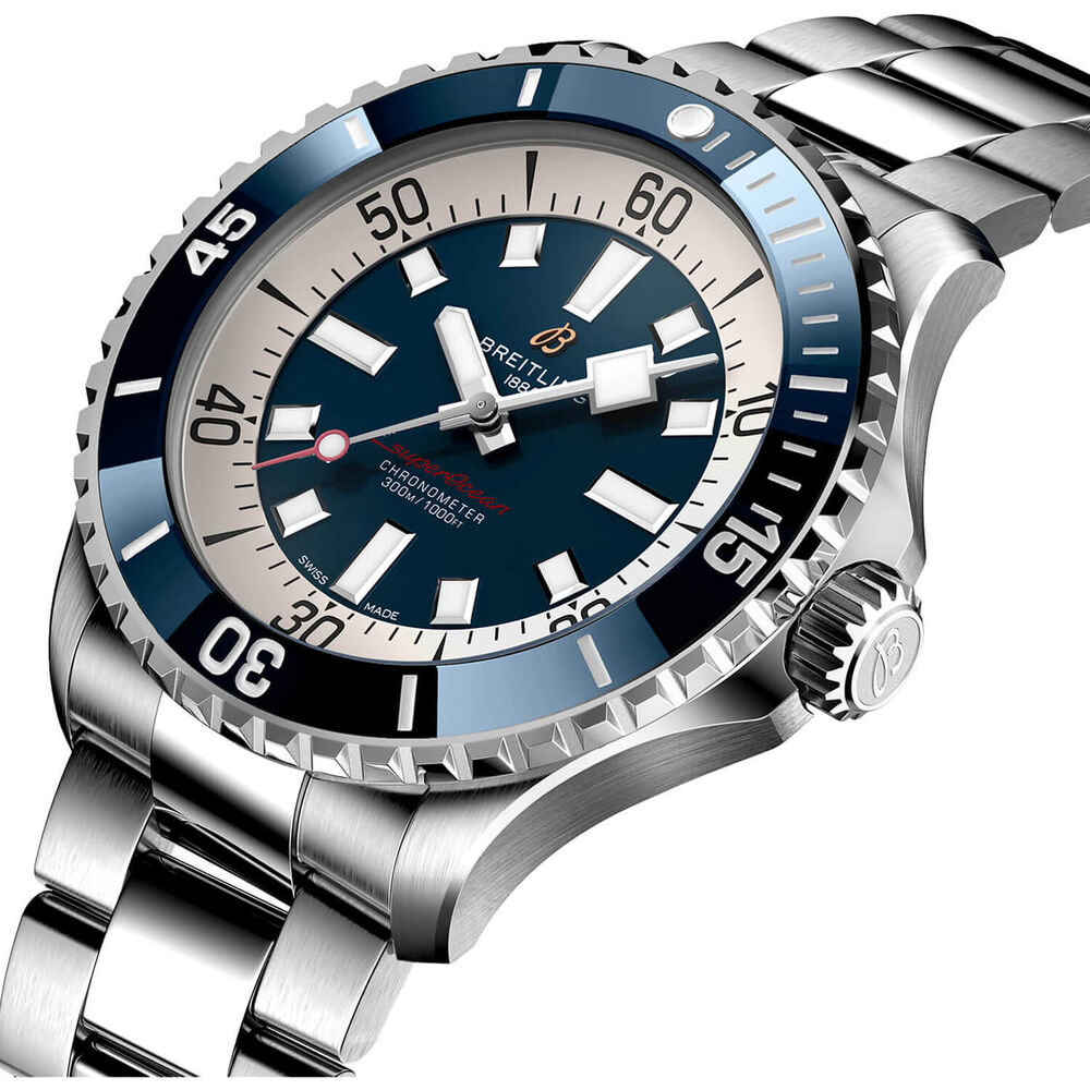 Breitling Superocean Automatic 46 Blue Dial Bracelet Watch image number 1