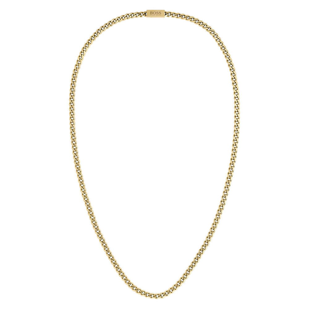 BOSS Gents Chain For Him Gold IP Necklace