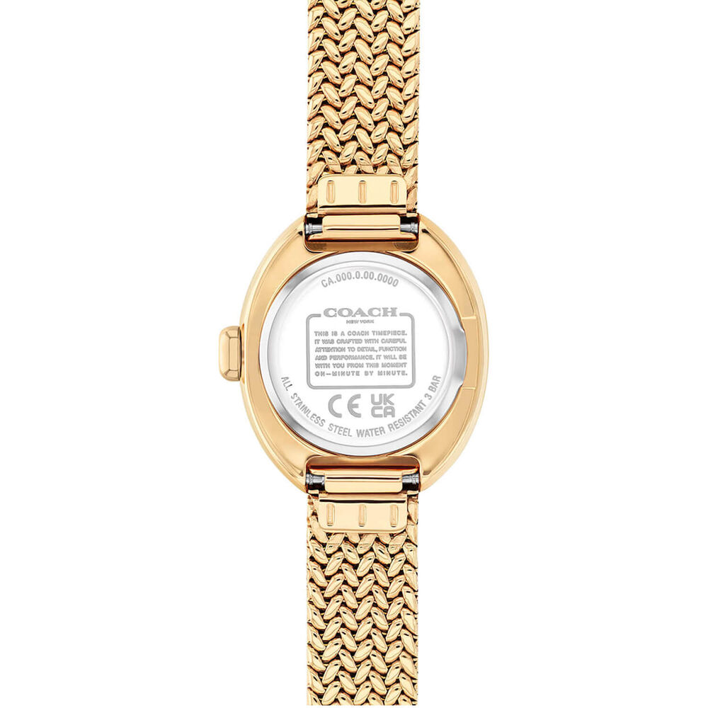 Coach Sammy 22mm Gold Dial Gold Tone Steel Bracelet Watch