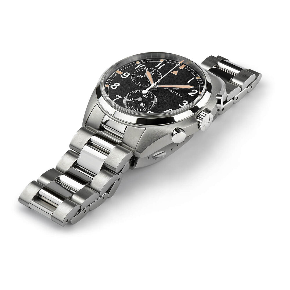 Hamilton Khaki Aviation Pilot Pioneer Quartz 41mm Black Case Watch