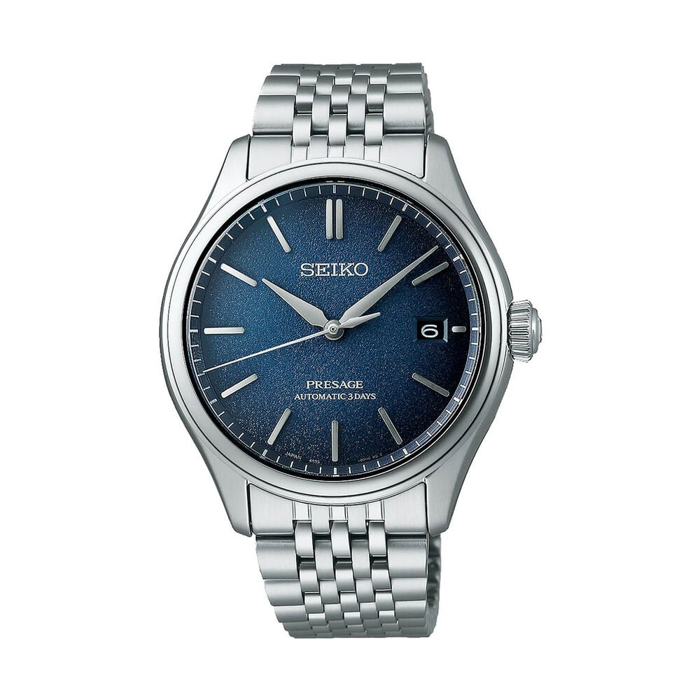 Seiko Presage Classic 'Ai-iro' Japan Blue 40mm Dial Steel Bracelet Watch
