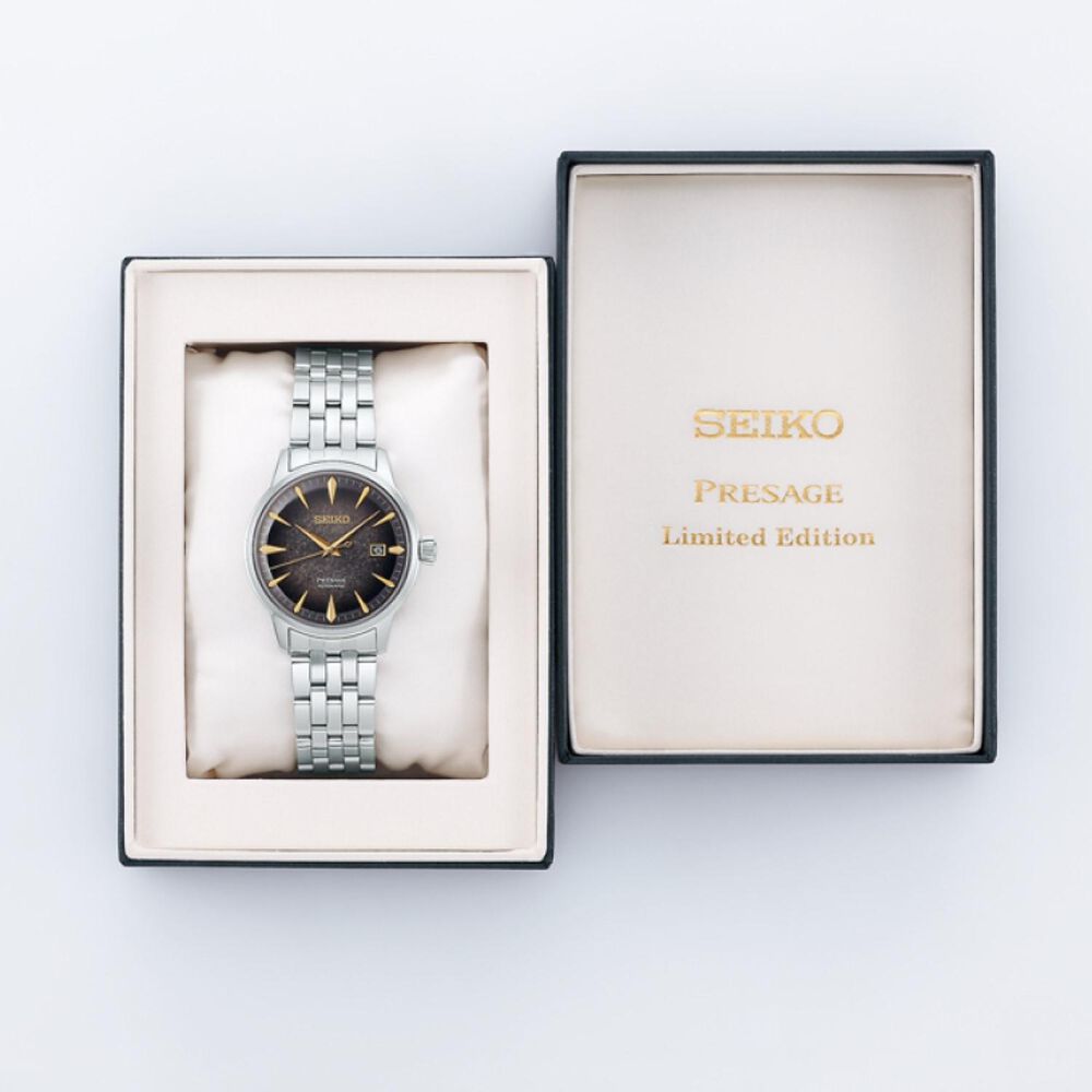 Seiko Presage Cocktail Time Star Bar Limited Edition 40.5mm Gradiation Dial Bracelet Watch image number 7