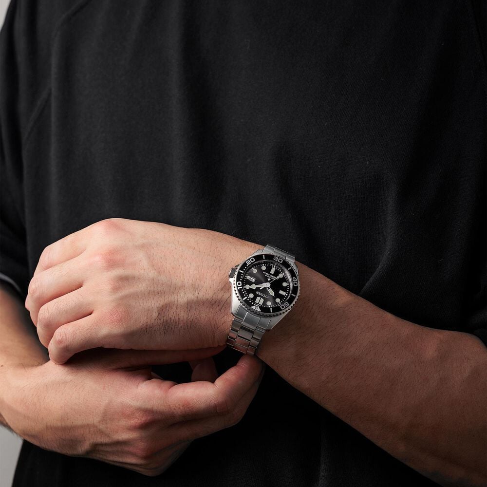 Citizen Promaster Diver 44mm Black Dial Stainless Steel Bracelet Watch image number 7