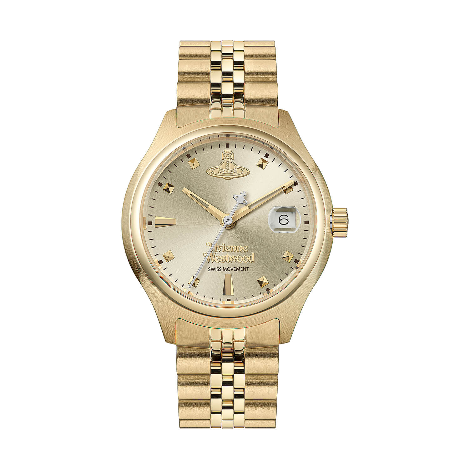 VW Little Camberwell 29mm Champagne Dial Gold Bracelet Watch