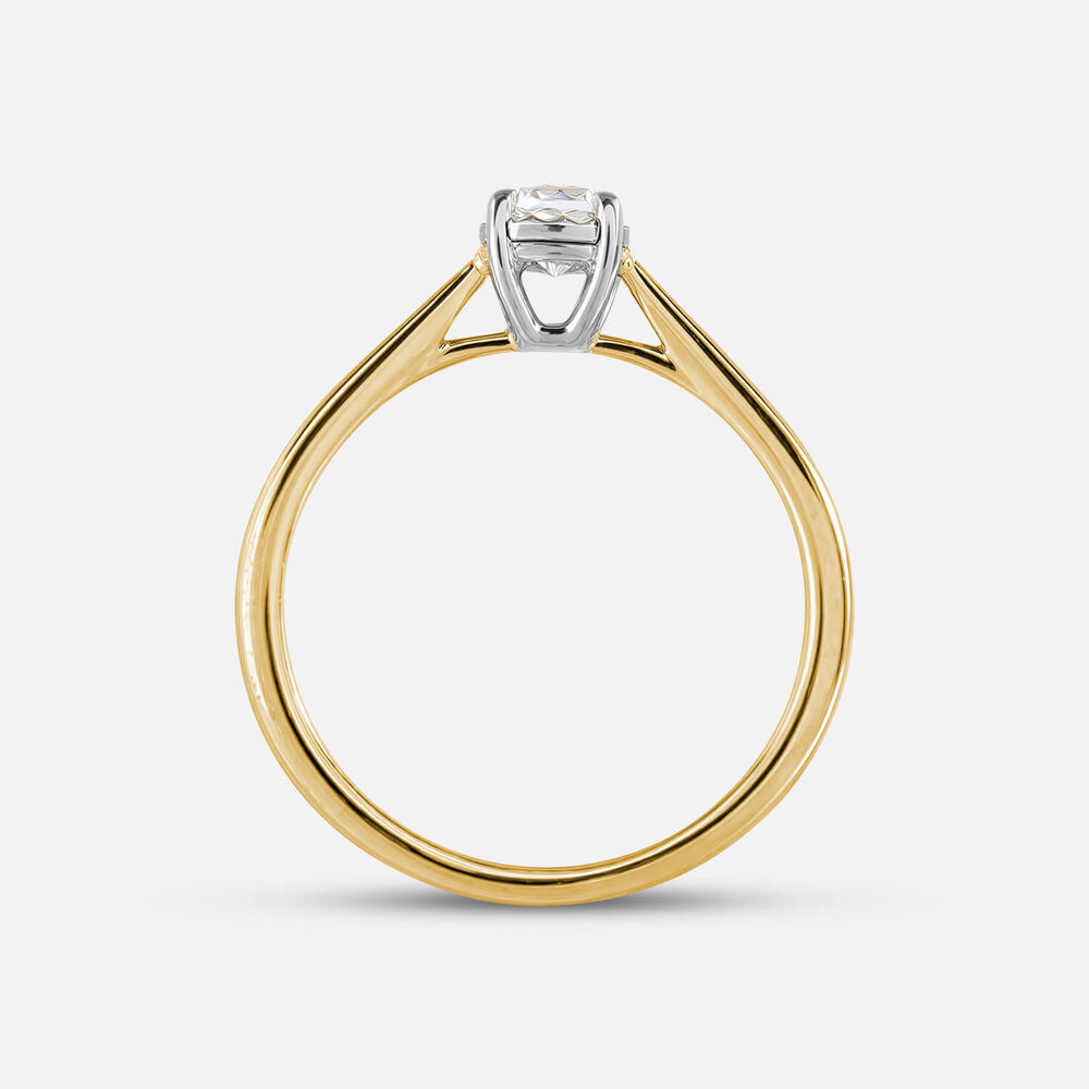 Prism 9ct Yellow Gold 0.50ct Round Brilliant Diamond Solitaire Ring