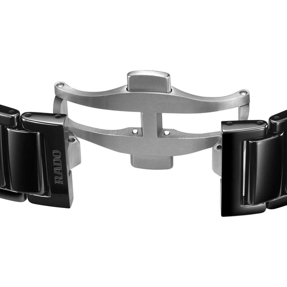 Rado True Square Automatic Open Heart 38mm Skeleton Dial Black Ceramic Bracelet Watch image number 4