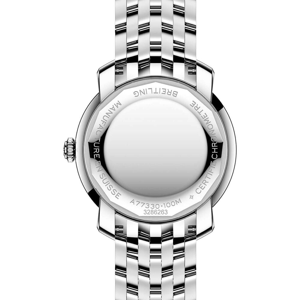 Breitling Lady Premier 32mm Blue Dial Steel Bracelet Watch image number 3