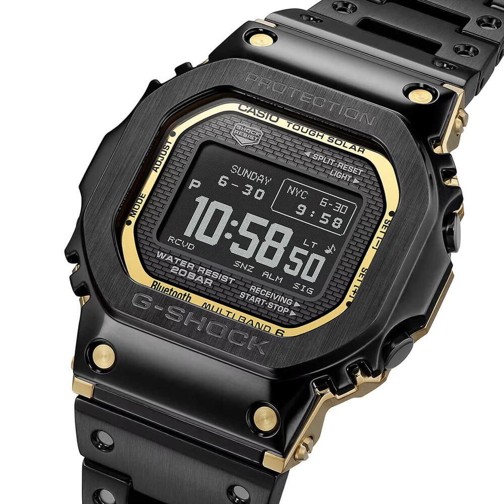 G-SHOCK Full Metal 5000 Series 49.3mm Black Dial & Black Ion Plated Steel Bracelet Watch