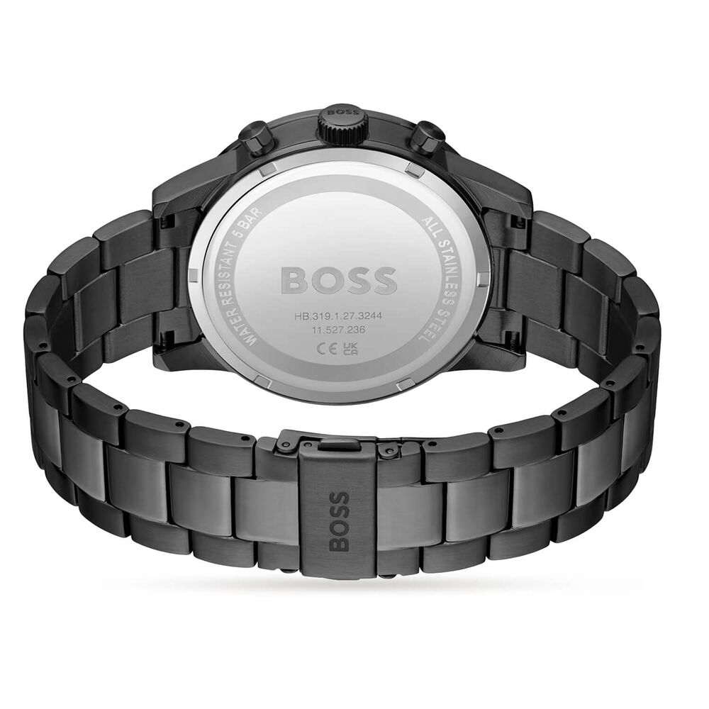 BOSS Allure Chronograph 44mm Grey Dial Stainless Steel Bracelet Watch image number 3