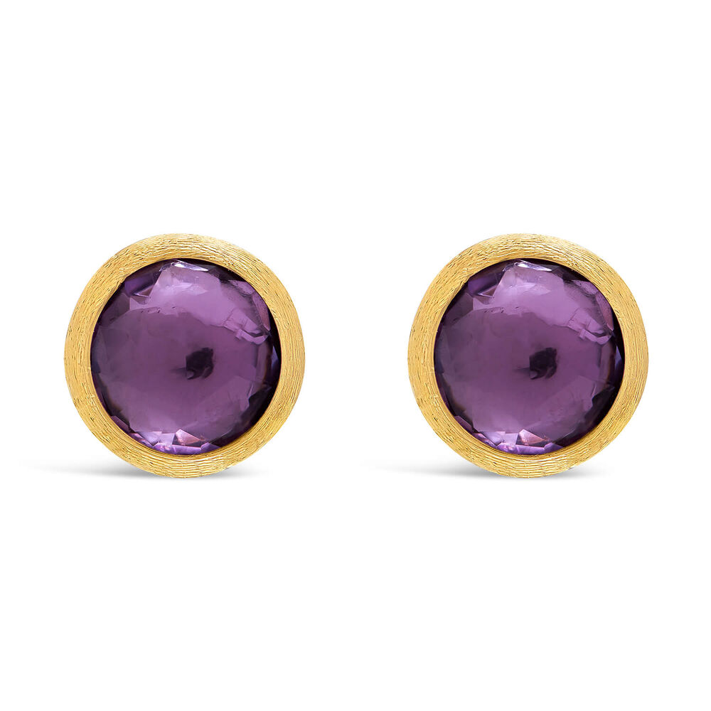 Marco Bicego Jaipur 18ct gold amethyst stud earrings