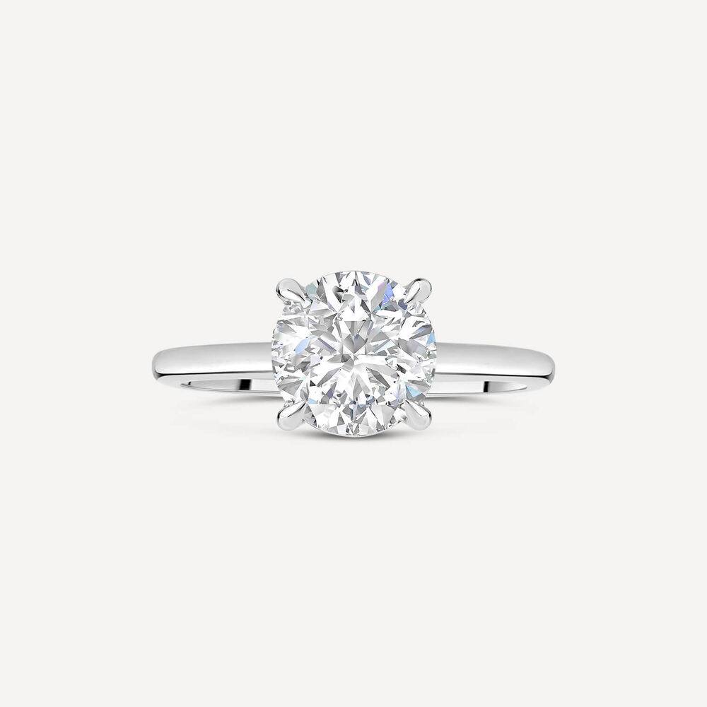 Born Platinum Lab Grown 2.09ct Round Brilliant Diamond Ring image number 1