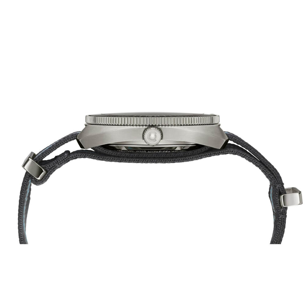 Certina DS-2 41mm Sunray Black  Dial Titanium Case Nato Strap Watch image number 1