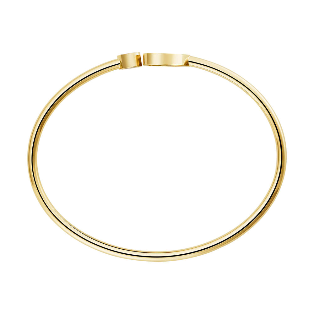Chopard Happy Hearts Mother of Pearl Heart 0.05ct Diamond 18ct Yellow Gold Bangle image number 2