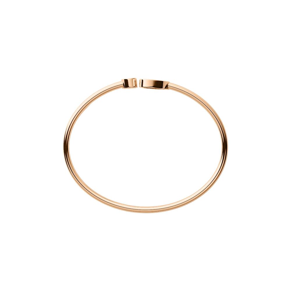 Chopard Happy Hearts Pink Opal Heart 0.19ct Diamond 18ct Rose Gold Bangle image number 2