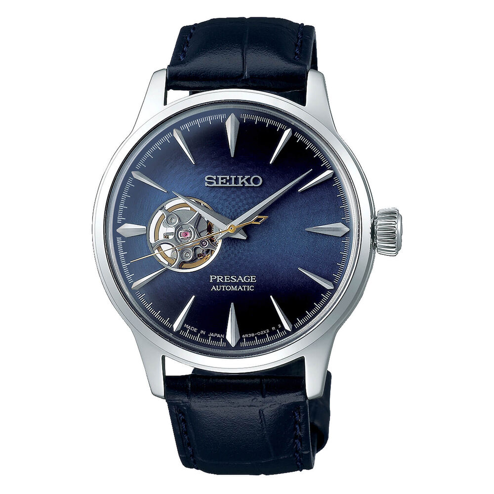 Seiko Presage Cocktail Time "Blue Moon" 40.5mm Blue Dial Blue Strap Watch