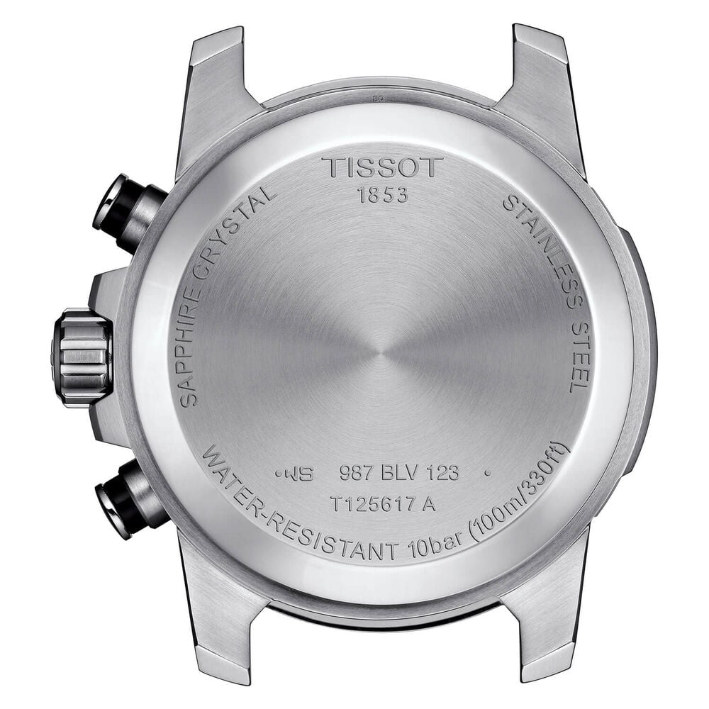 Tissot Supersport Chrono 45mm Black Dial Chronograph Steel Bracelet Watch image number 1