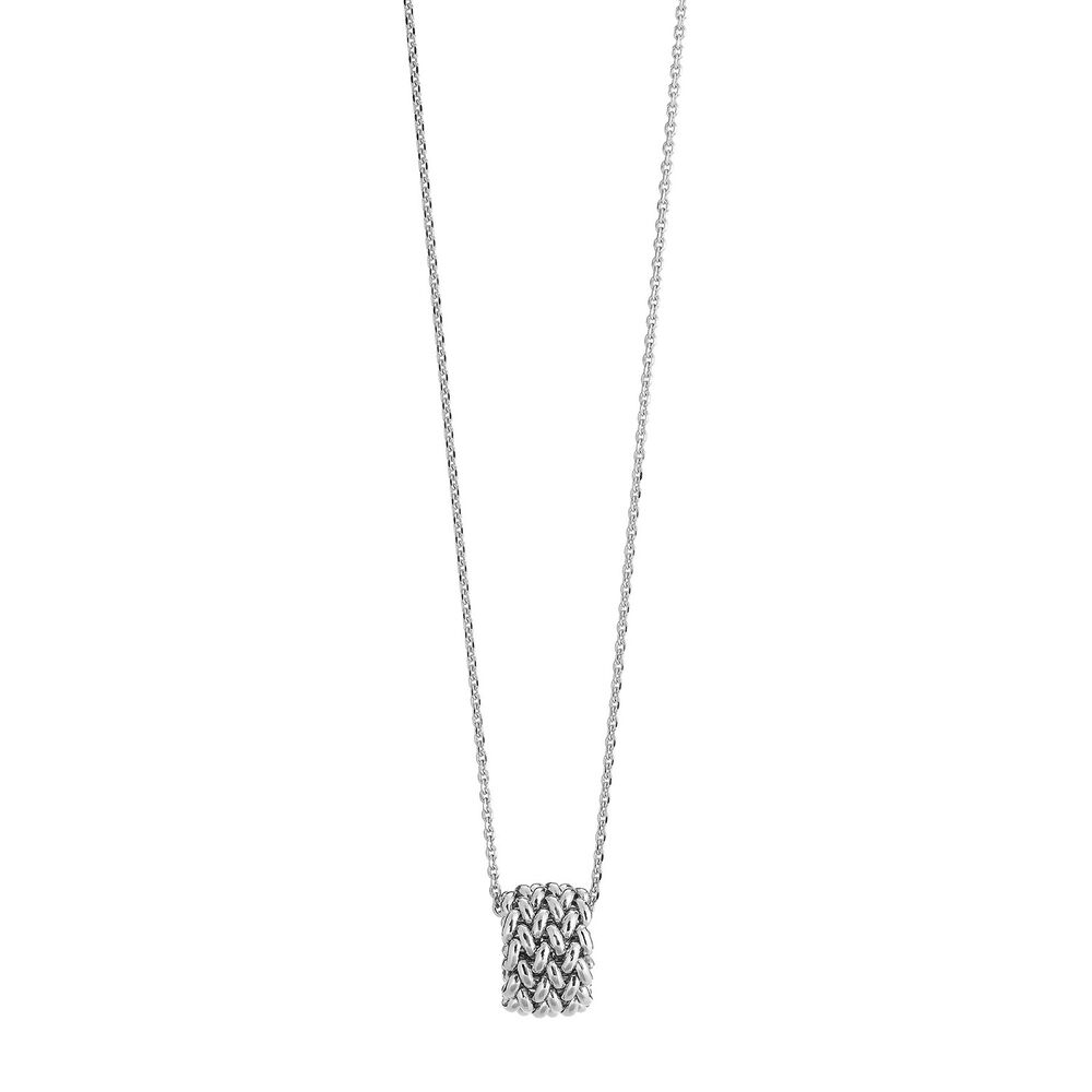 Eclat Chicco Sterling Silver Pendant Ring Necklace
