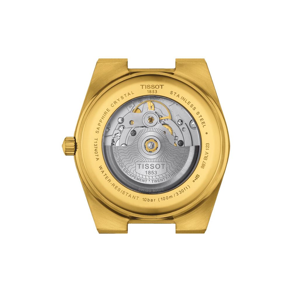 Tissot PRX Automatic 40mm Champagne Dial Yellow Gold PVD Case Bracelet Watch image number 2