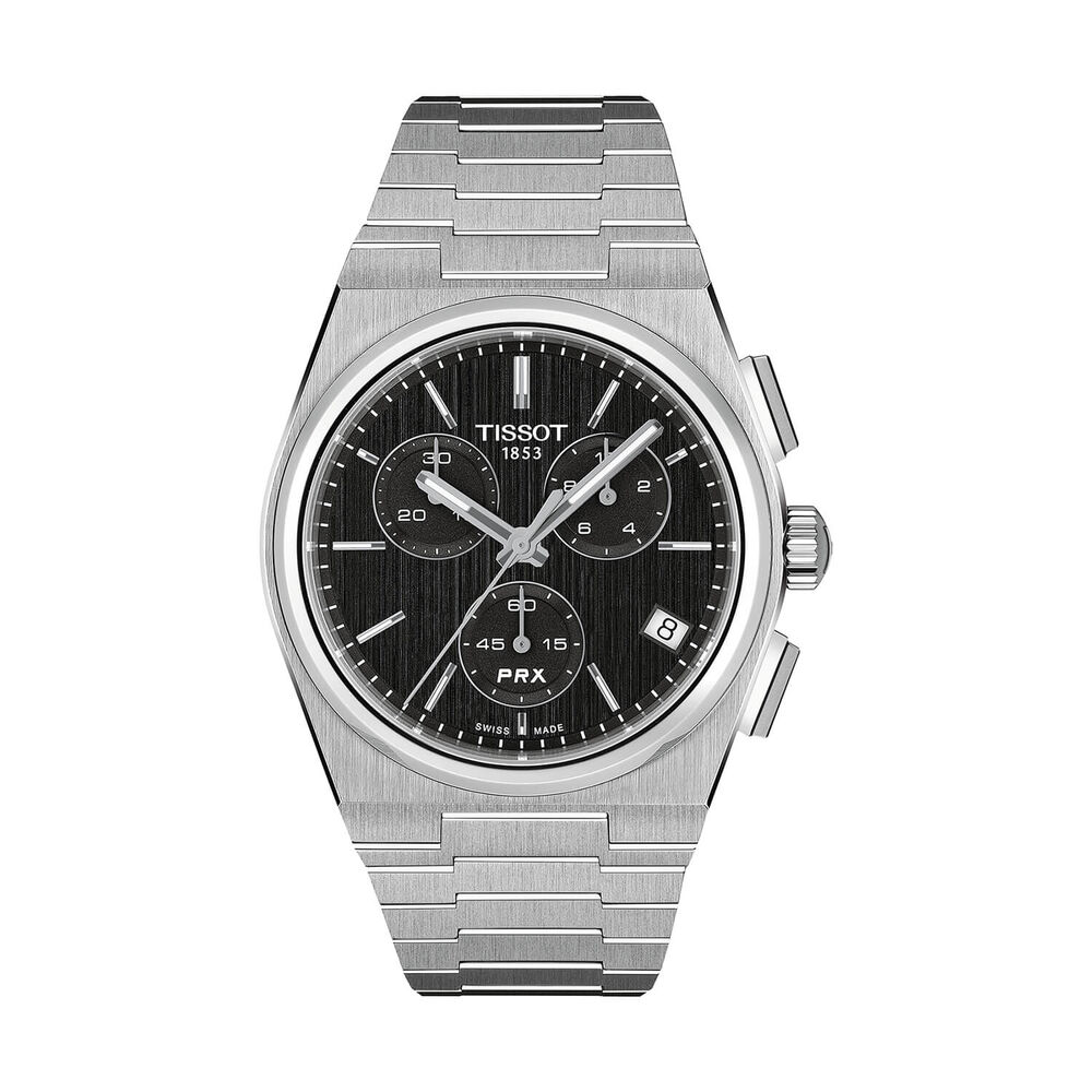 Tissot PRX 41mm Black Dial Steel Bracelet Watch
