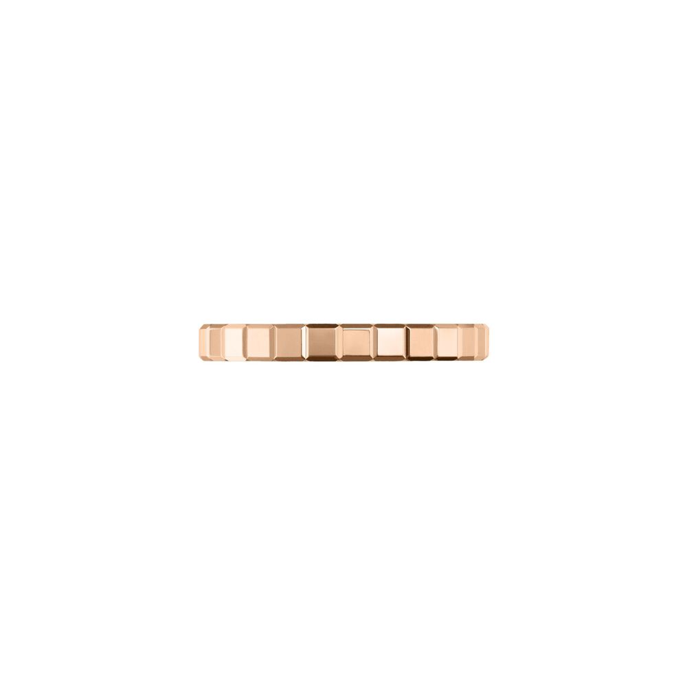 Chopard Ice Cube 18ct Rose Gold Plain Thin Band Ring image number 1