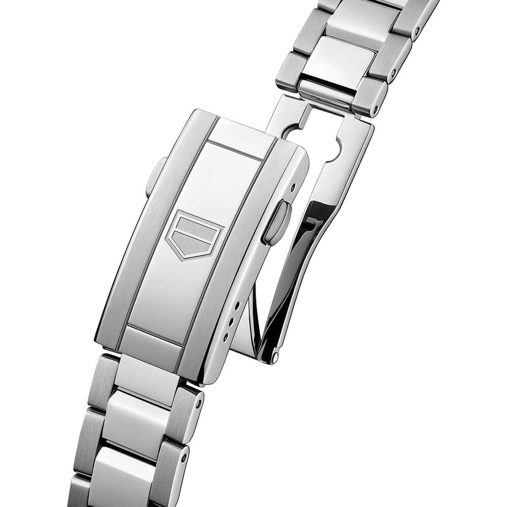 TAG Heuer Aquaracer Professional 300 Date 36mm Blue Dial Diamond Dots Steel Bracelet Watch image number 5