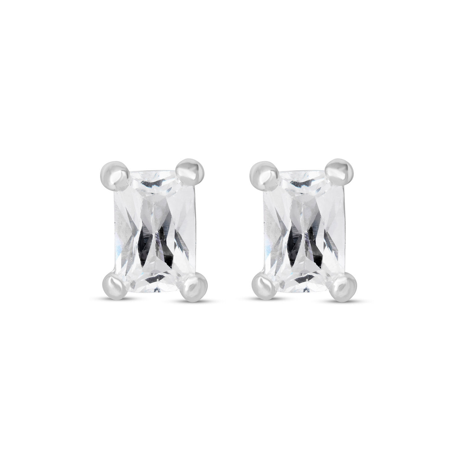 Cubic zirconia emerald cut hot sale