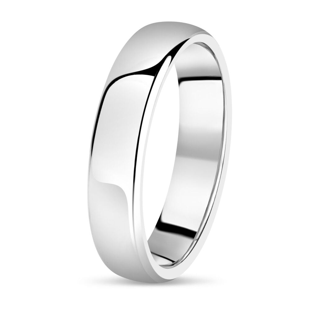 Titanium Plain 5mm Men's Ring