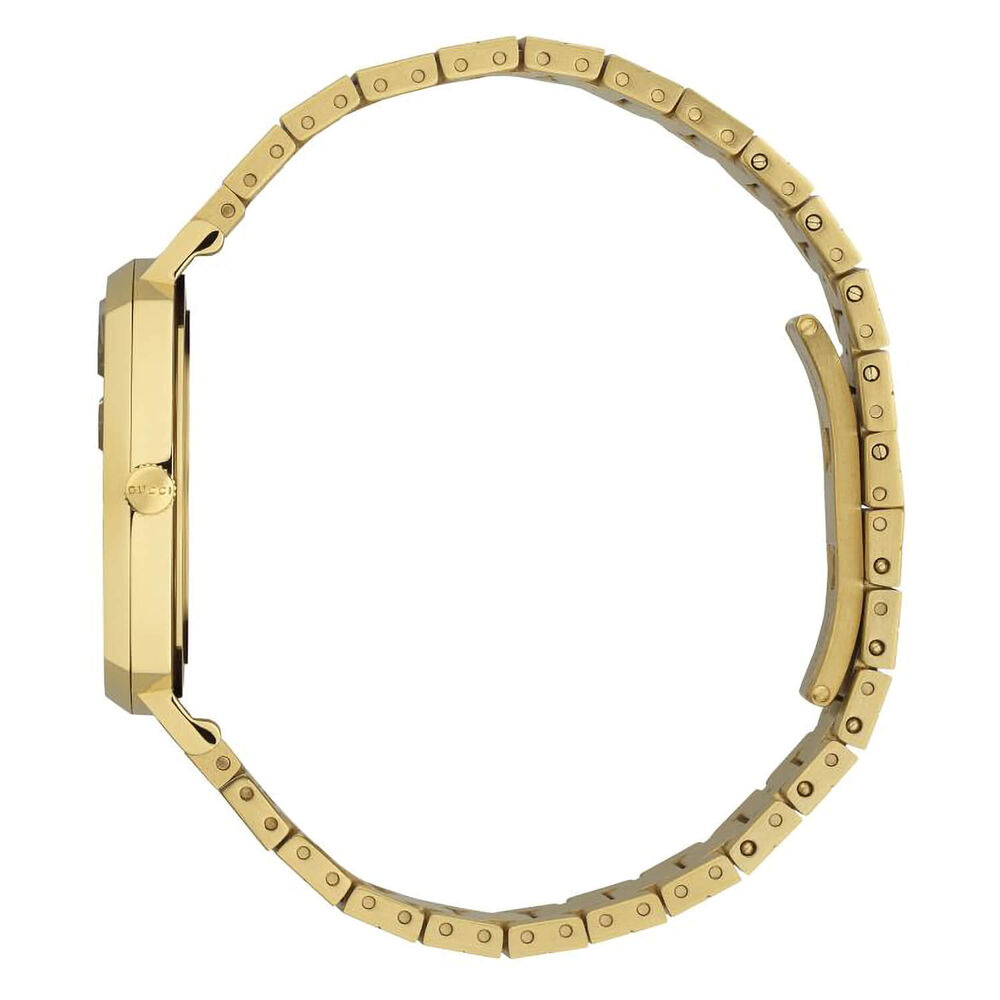 Gucci Grip GG 35mm Yellow Gold PVD Bracelet Watch