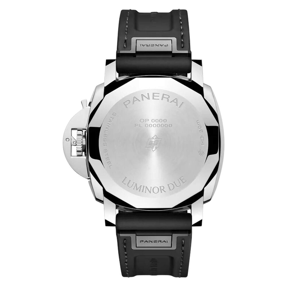 Panerai Luminor Due Luna Rossa 42mm White Dial Rubber & Fabric Strap Watch image number 1