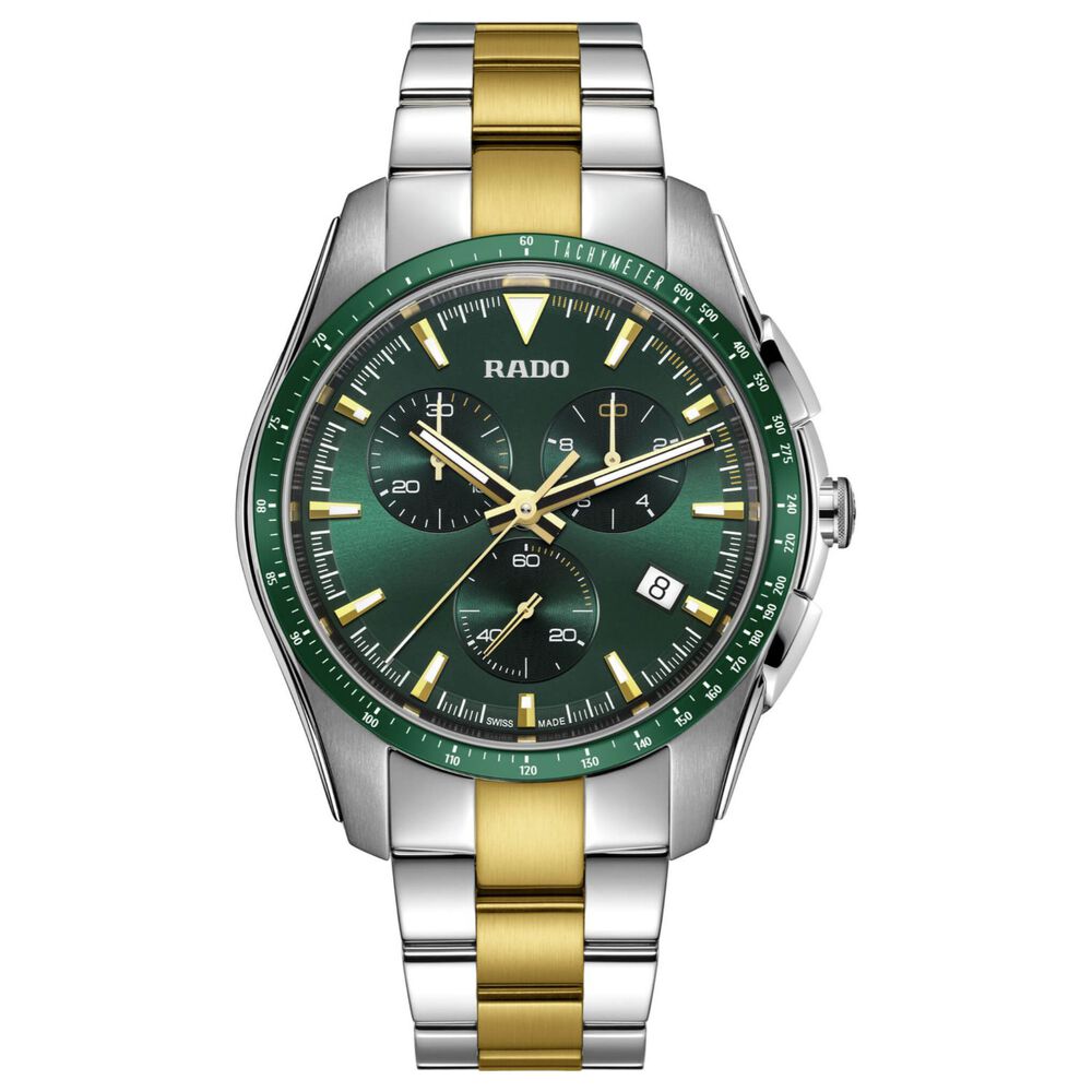 Rado Hyperchrome 44.9mm Green Dial & Bezel Bracelet Watch image number 0