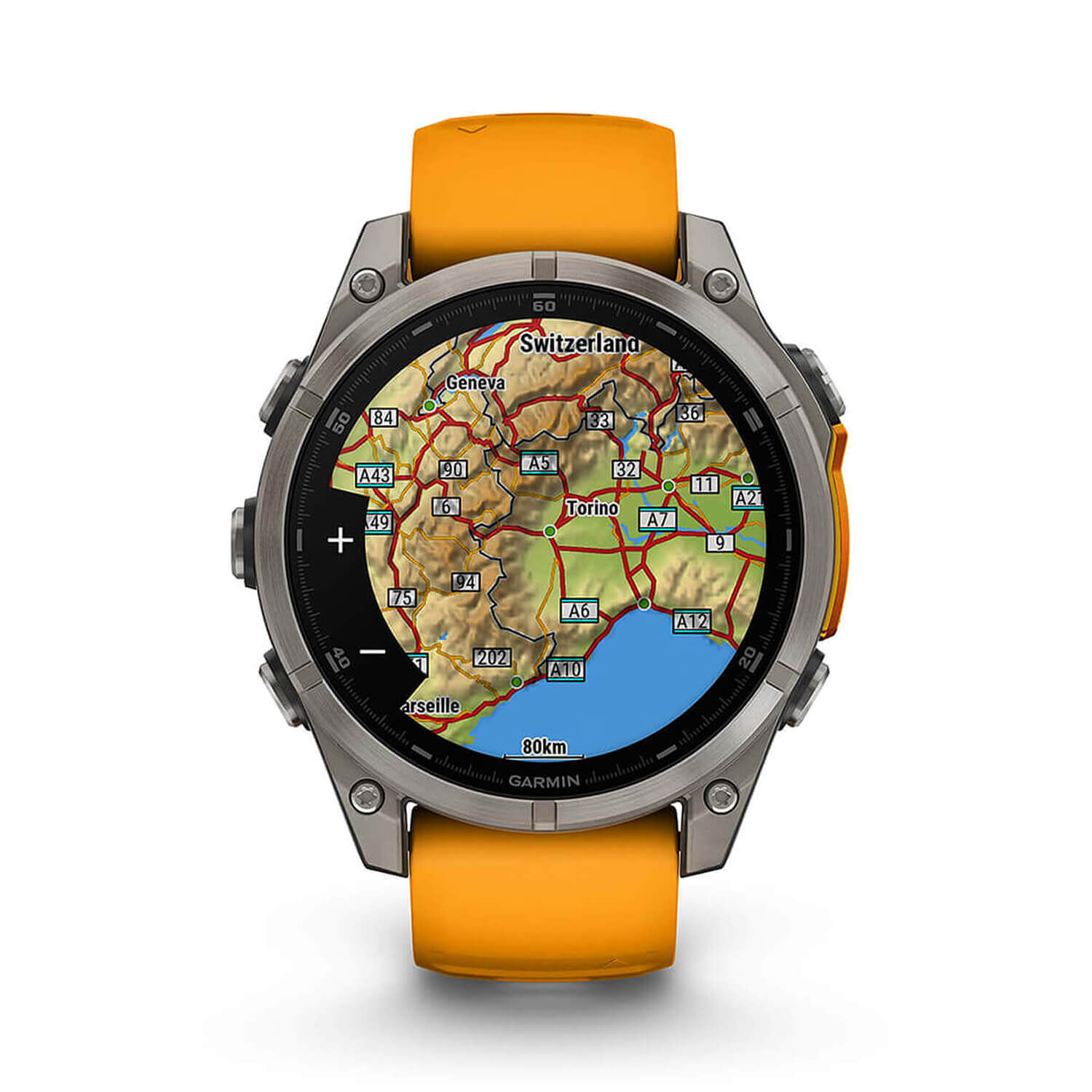 Garmin watch orange strap shop