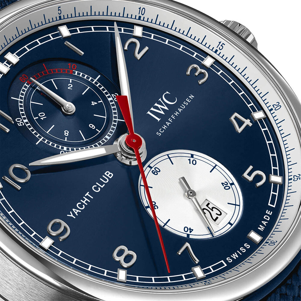 IWC Schaffhausen Portugieser Yacht Club Chronograph 'Orlebar Brown' 44.6mm Blue Dial Watch image number 2