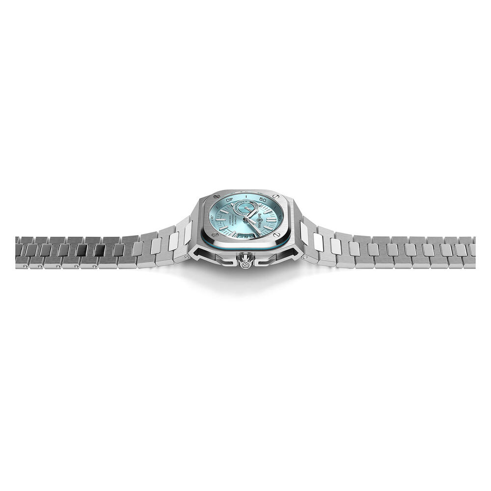 Bell & Ross BRX5 41mm Ice Blue Dial Steel Bracelet Watch image number 4