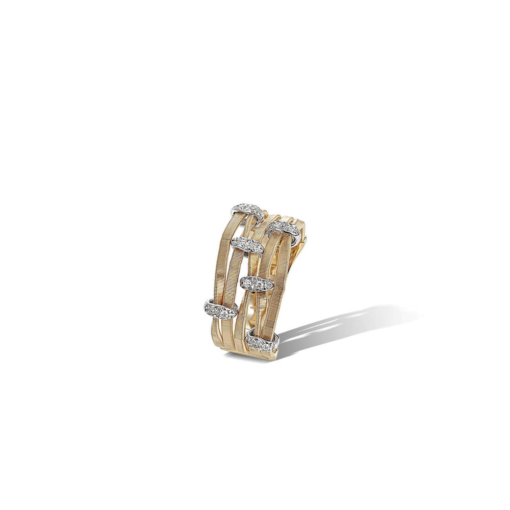 Marco Bicego 18ct Yellow Gold 5 Strand Diamond Ring