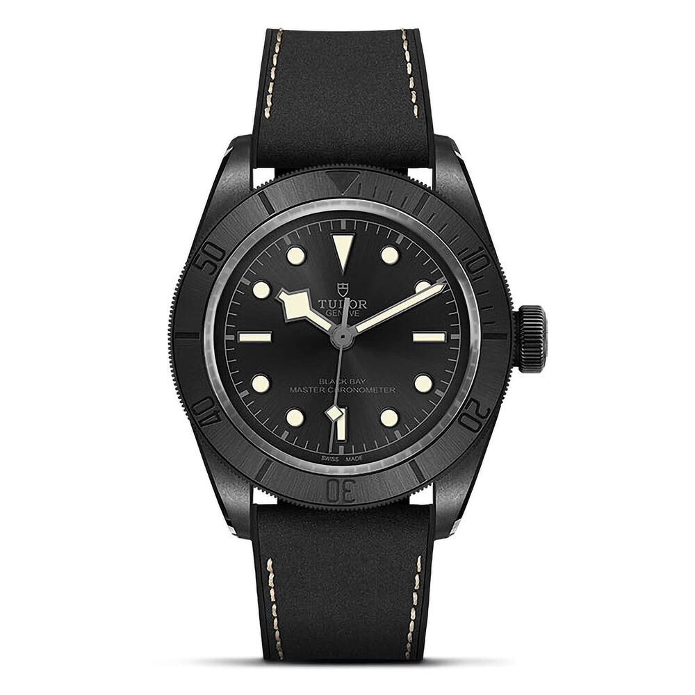 TUDOR Bay Ceramic 41mm Dial PVD & Ceramic Case Leather & Rubber Strap Watch