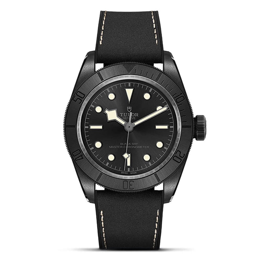 TUDOR Bay Ceramic 41mm Dial PVD & Ceramic Case Leather & Rubber Strap Watch image number 0