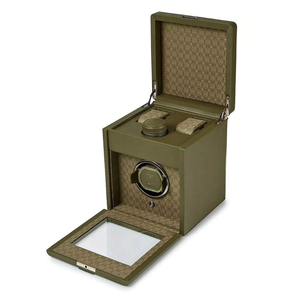 WOLF Earth Single Watch Winder Olive