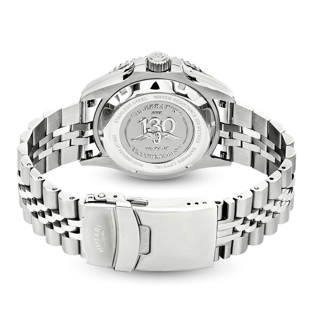 Rotary Seamatic GMT 300M 42mm Blue Dial Stainless Steel Bracelet Watch