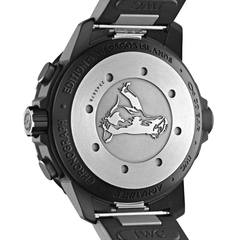 IWC Aquatimer Chronograph Edition 'Galapagos Islands' 45mm Black Dial Rubber Strap Watch image number 1