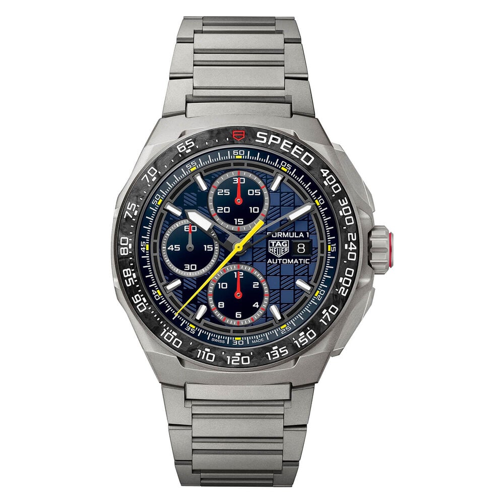 TAG Heuer Formula 1 Chronograph x Oracle Red Bull Racing 44mm Dial Titanium Bracelet Watch image number 0