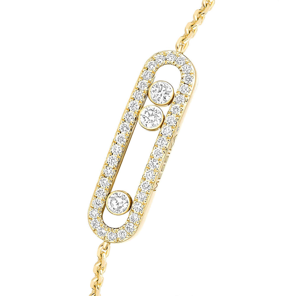 Messika Baby Move 0.30ct Diamond Yellow Gold Bracelet image number 2