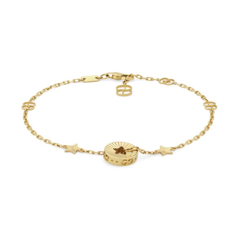 Gucci Icon Yellow Gold Star Bracelet  (Size M, 6.7") image number 0
