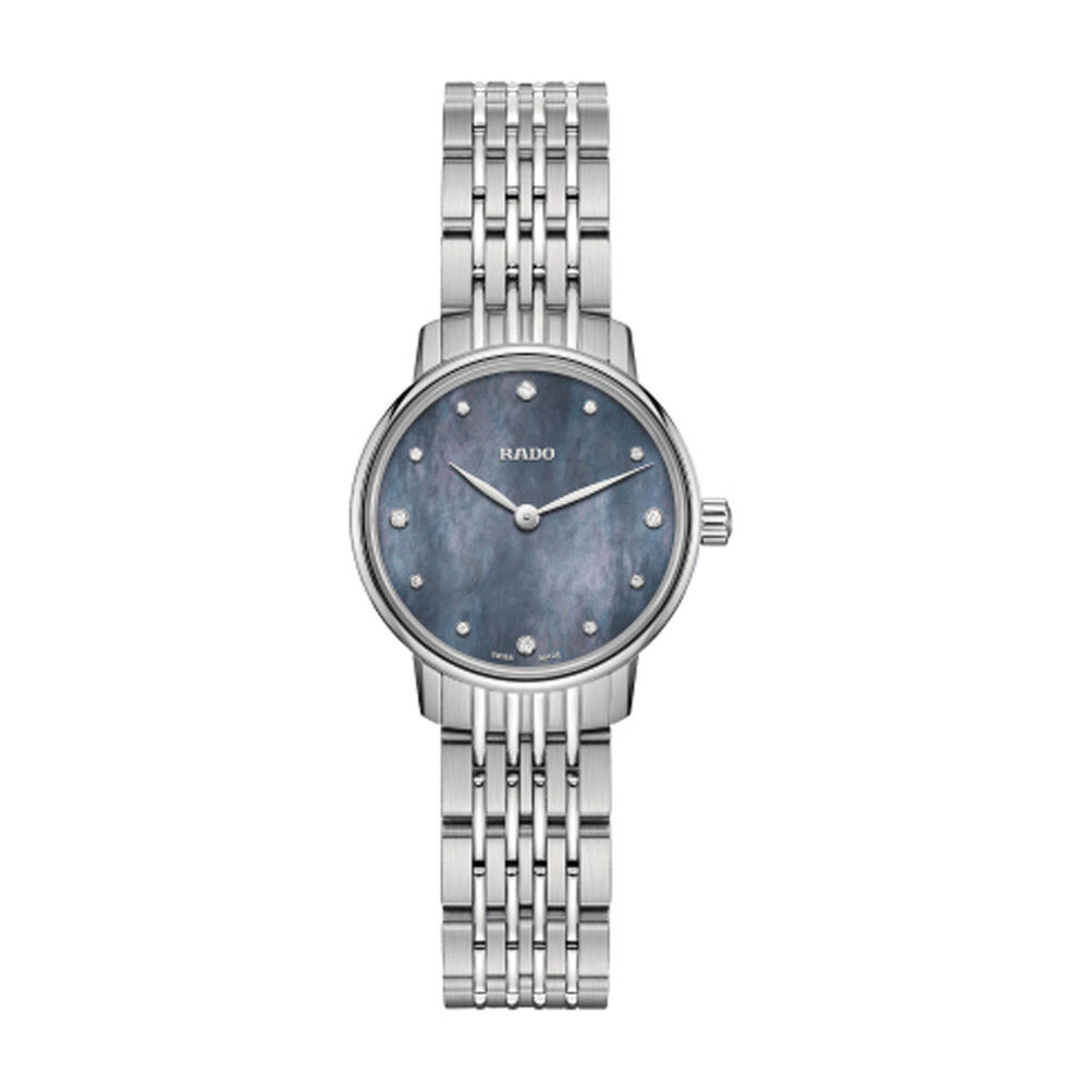 Rado Coupole Classic Diamonds Blue Mother Of Pearl & Steel Watch