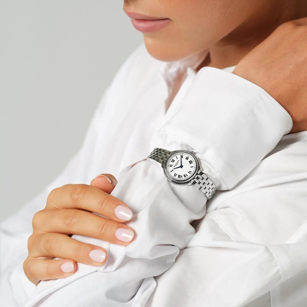 Raymond Weil Toccata Heritage 28mm White Dial Steel Bracelet Watch