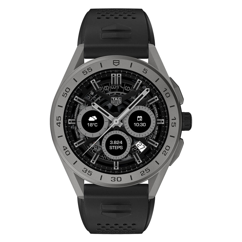 TAG Heuer Connected Mens Android Wear 45mm Titanium Case Smartwatch image number 0
